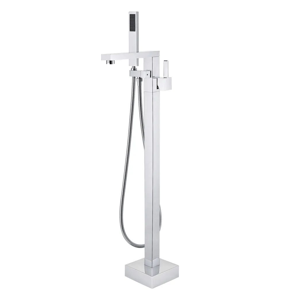 Floor-Standing Bathtub Faucet / Freestanding Tub Filler (9104)