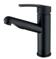 Pull-out bathroom sink faucet (SF-1001-3 Matte Black)